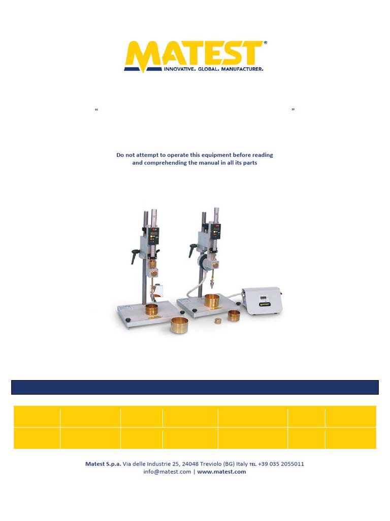 Semiautomatic Penetrometer Manual | PDF | Switch | Waste