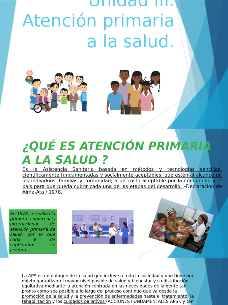 Unidad III Atención Primaria A La Salud | PDF | Ciencias de la Salud ...
