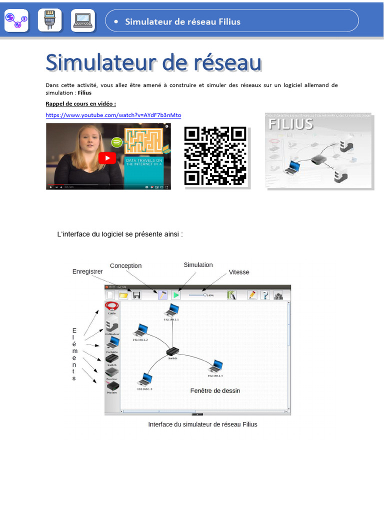 Utilisation du logiciel Filius pour réseaux | PDF | Routage ...