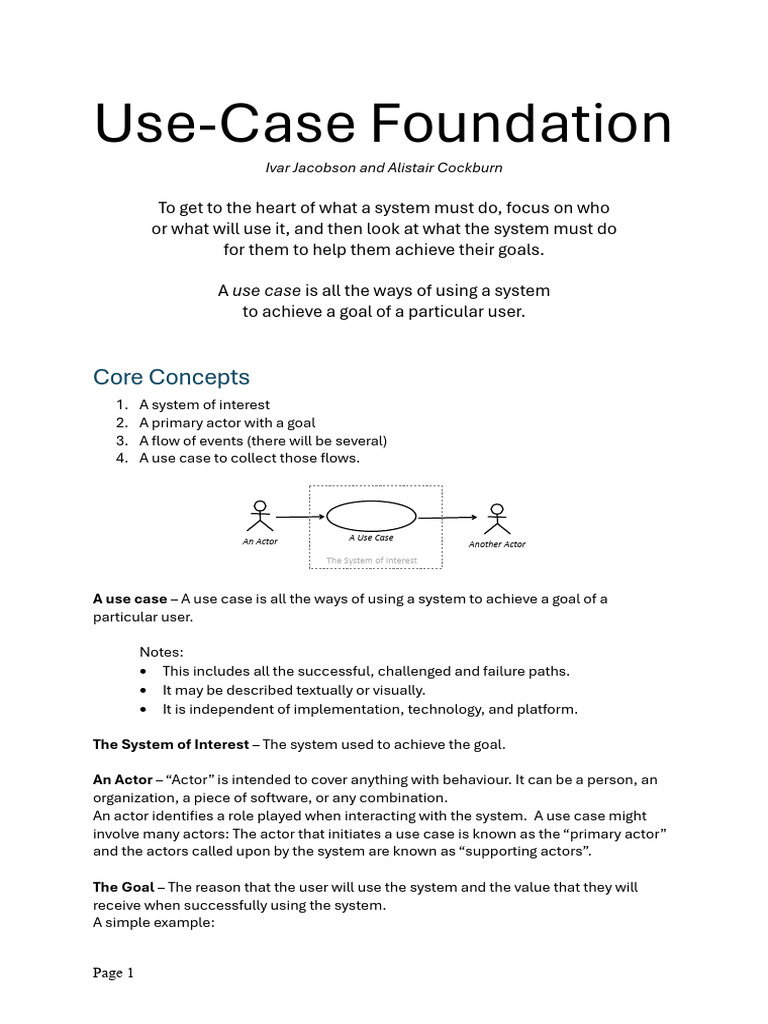 Understanding Use Cases in Systems | PDF | Use Case | Computing