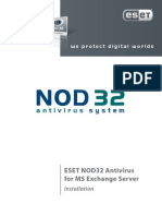 ESET NOD32 for MS EXchange Server - Installation
