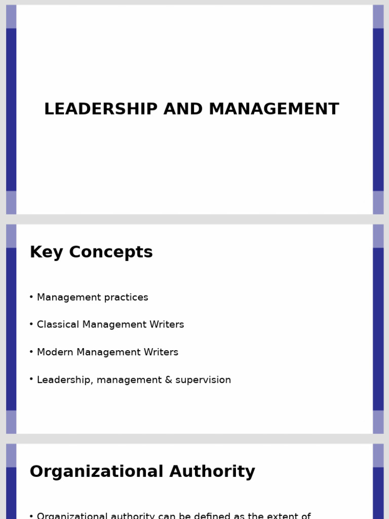 Leadership and Management Concepts Explained | PDF | Leadership | Power ...