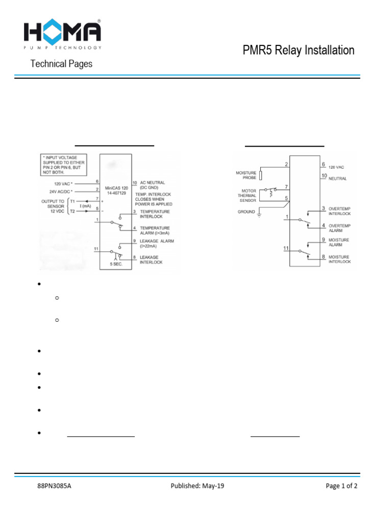 PMR5 Relay Installation Guide | PDF