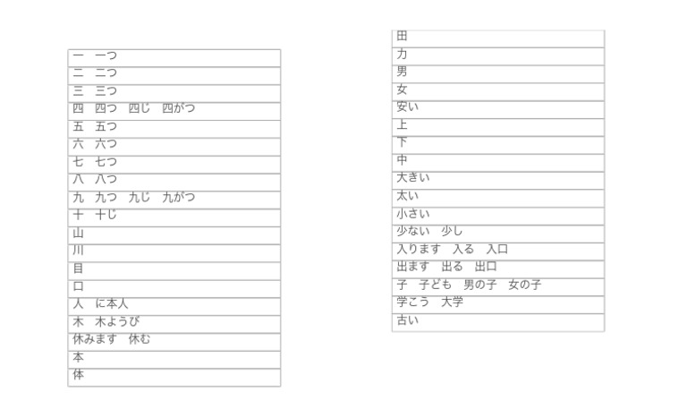 一 一つ | PDF