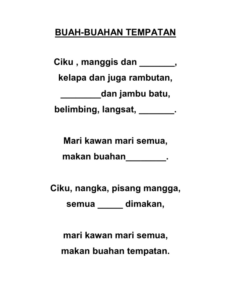 Latihan Buah