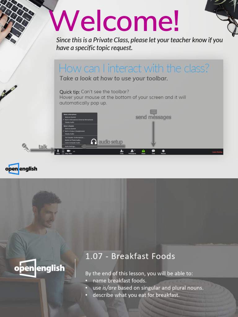 Breakfast Foods and Noun Usage Lesson | PDF