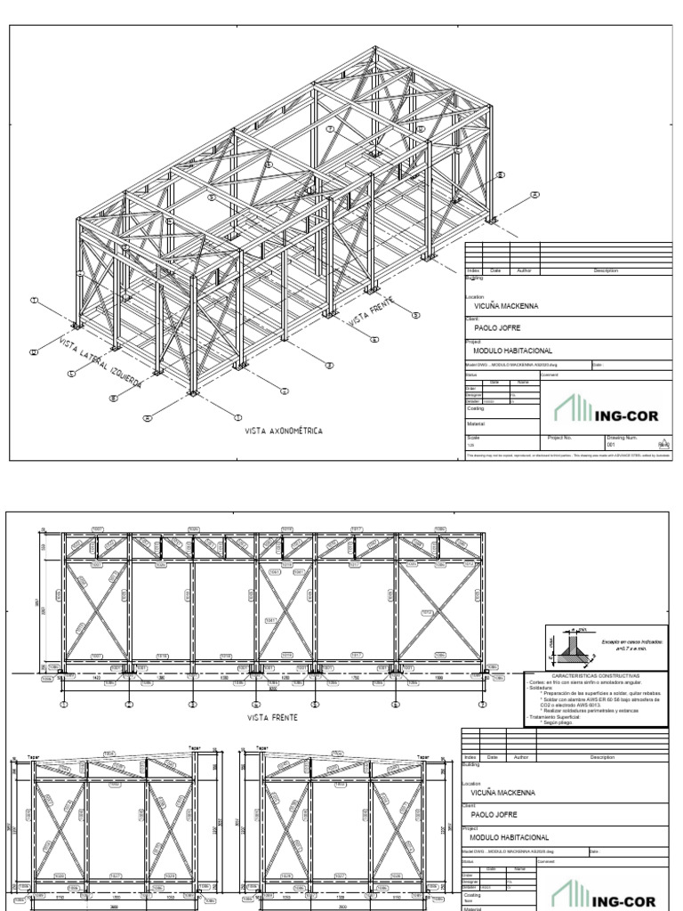 Modulo Habitacional Drawing Details | PDF | Autodesk | Computer Aided ...