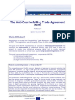 The Anti-Counterfeiting Trade Agreement: (ACTA)