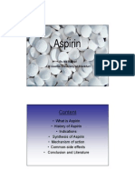Aspirin: History, Mechanism, Uses