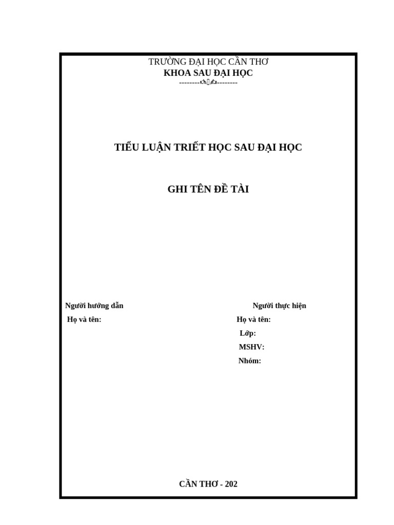 Mau Tieu Luan 2 Pdf