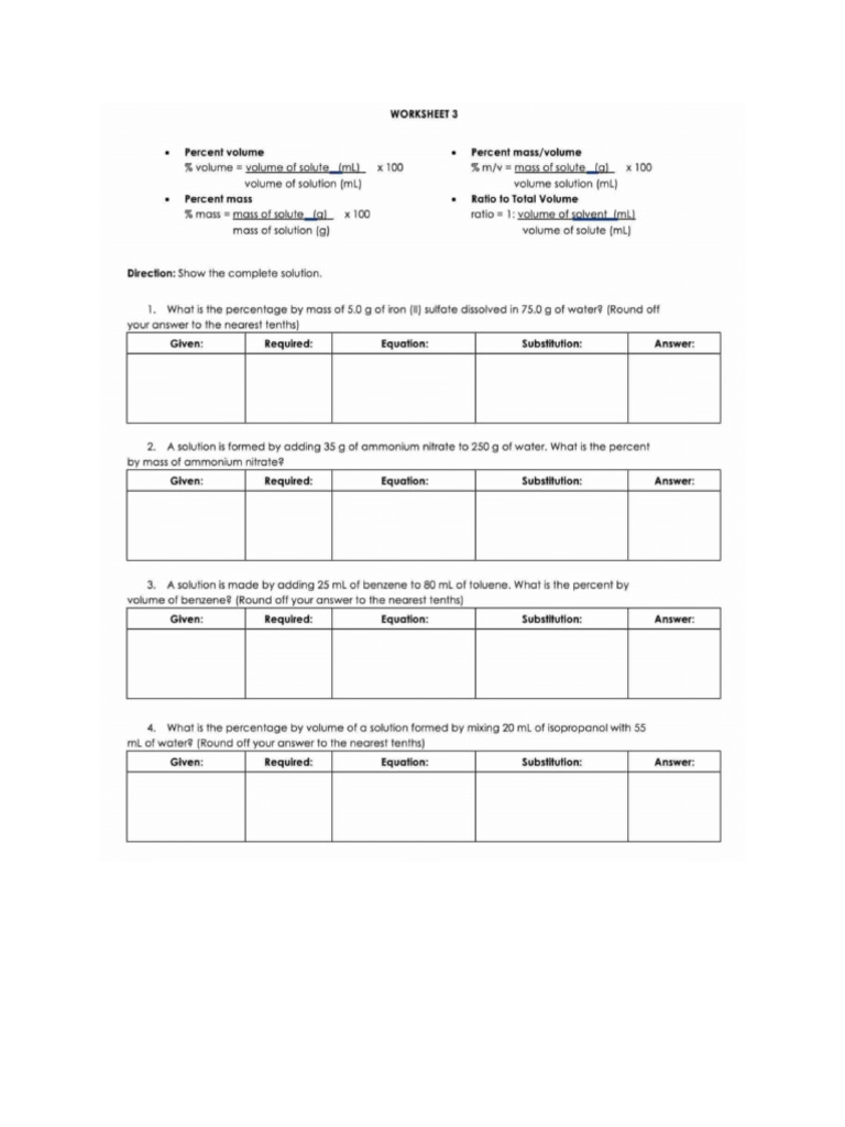 Worksheet 3 | PDF