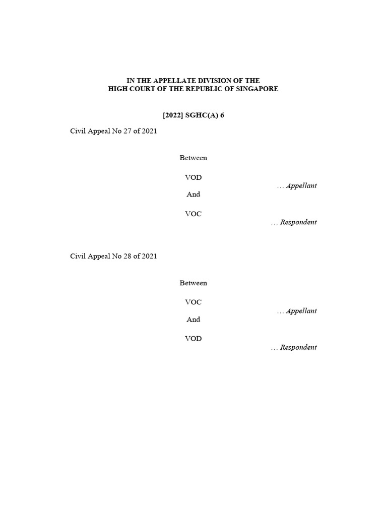 VOD divorce lawsuit | PDF | Judgment (Law) | Loans