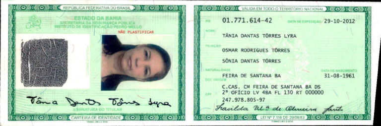 Ident Brasil: Document Overview | PDF