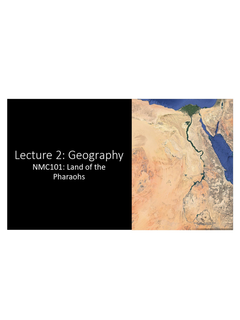 NMC101: Geography of Ancient Egypt | PDF | Ancient Egypt | Nile