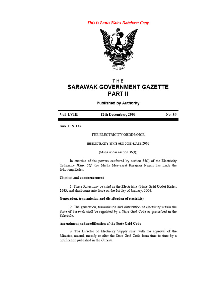SESCO Kuching Blackout Regulations | PDF | Electrical Grid | Electric ...