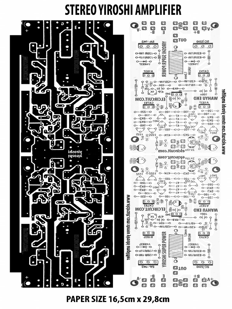 PCB Stereo Yiroshi Amplifier PDF | PDF