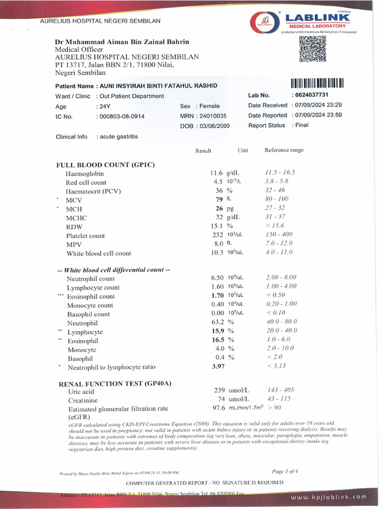 Diagnosis Auni | PDF