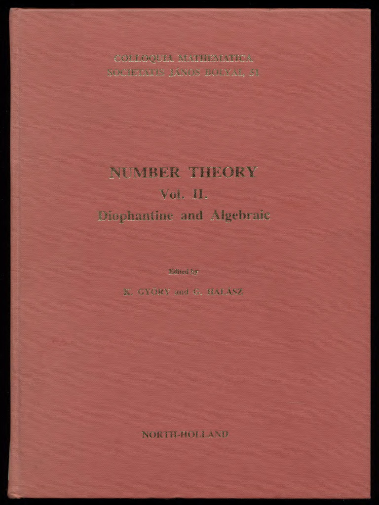 Number Theory: North-Höll | PDF | Field (Mathematics) | Mathematics