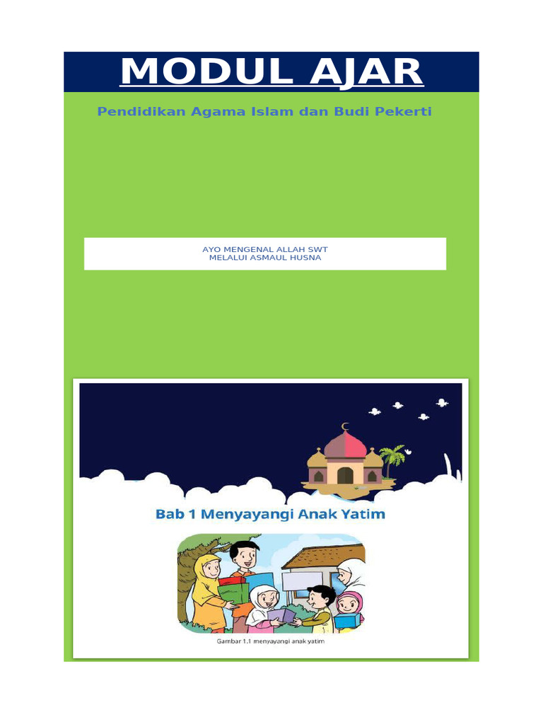 Modul Ajar PAI Kelas 5 - BAB 2 | PDF