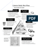 1,800-Calorie Daily Diet Plan: Food Guide Pyramid