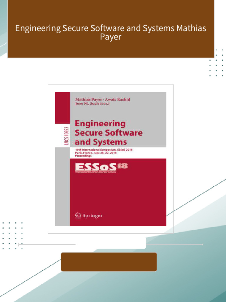 Engineering Secure Software and Systems Mathias Payer All Chapters ...