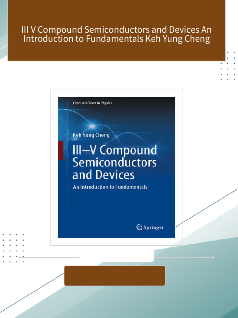 III V Compound Semiconductors and Devices An Introduction to ...