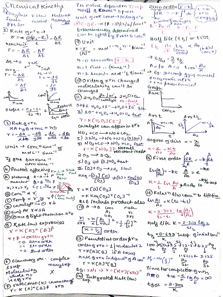 Chemical Kinetics | PDF