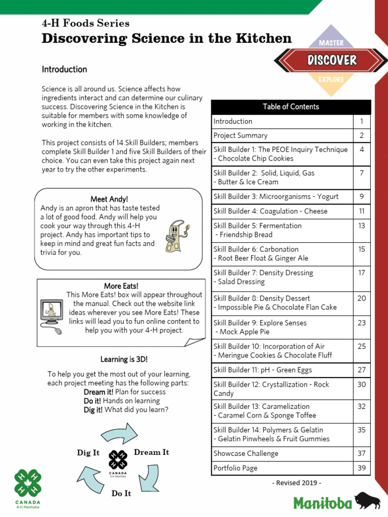 Culinary Science Skill Builders Guide | PDF | Yogurt | Cheese