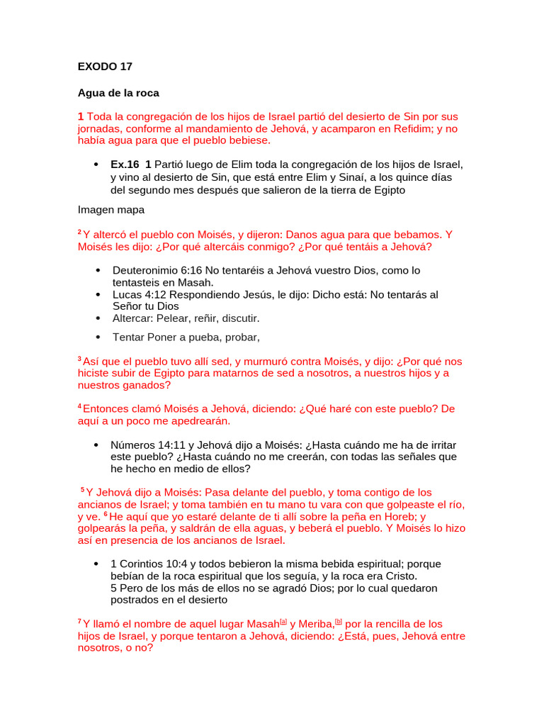 Exodo 17 | PDF | Moisés | Libro del éxodo