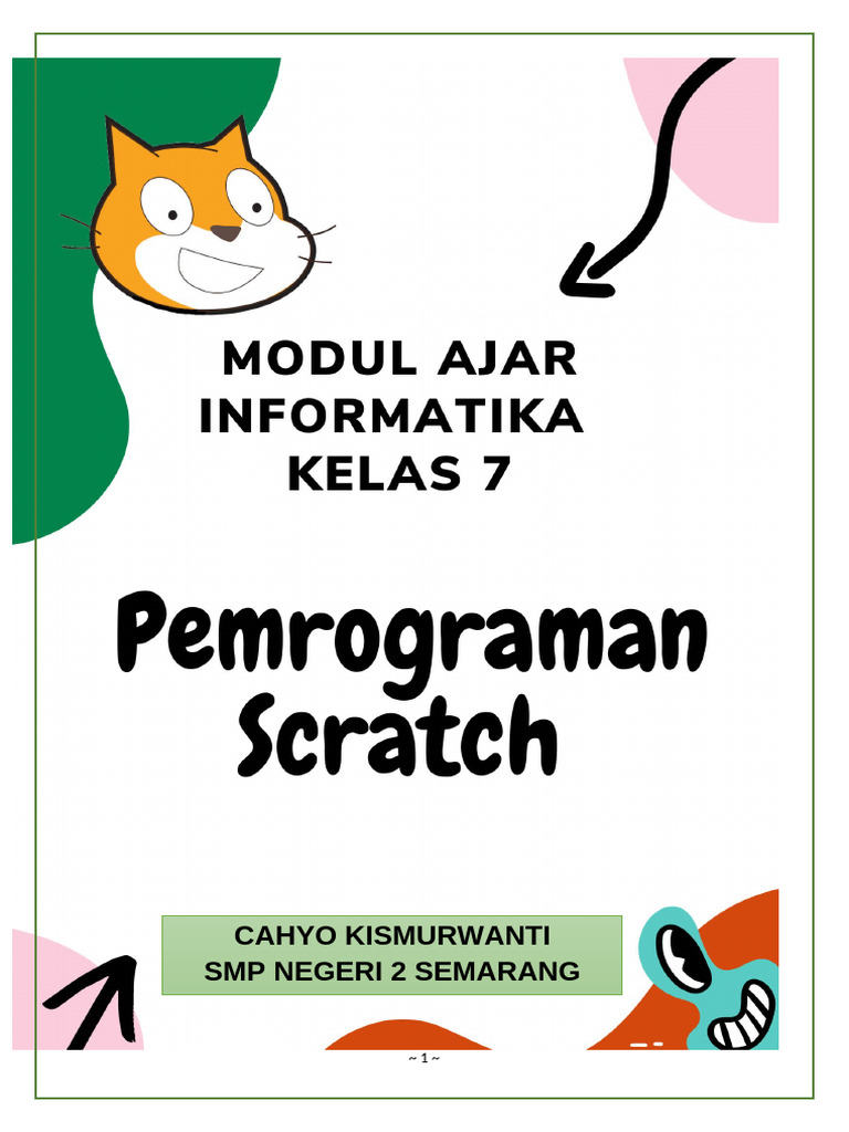 Modul Ajar Pemrograman Scratch SMP | PDF