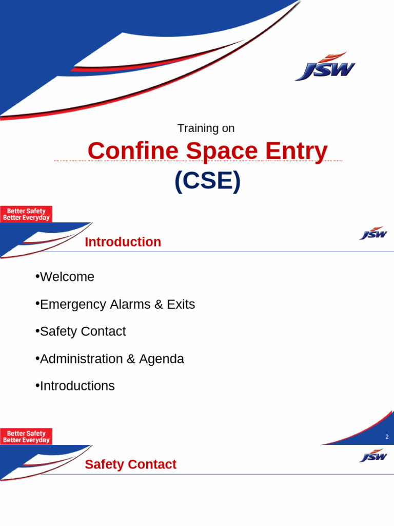 Confined Space Entry Safety Training | PDF | Occupational Safety And ...
