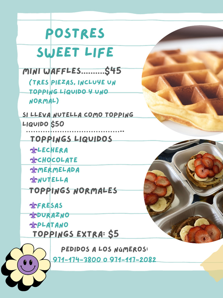 Menú Cafetería Moderno Rosa | PDF