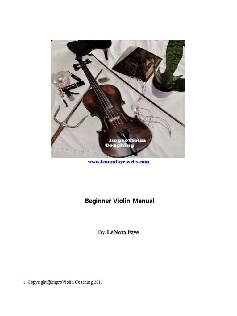 Violin Manual PDF Violin String Instruments Free 30day Trial