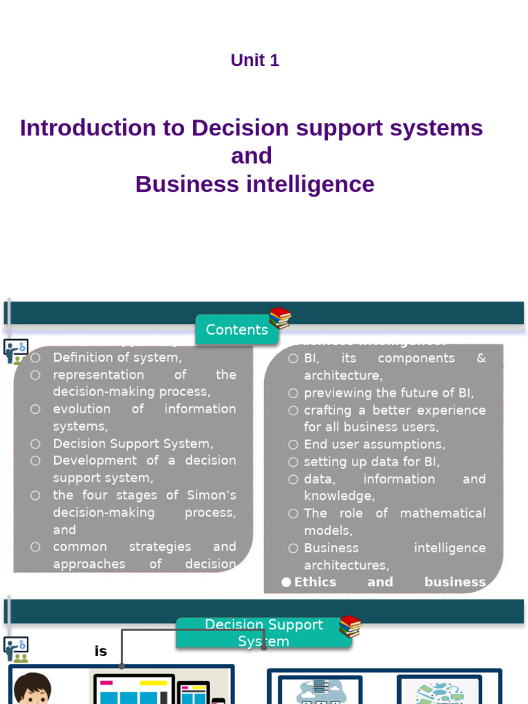 Decision Support Systems & Business Intelligence | PDF | Decision ...