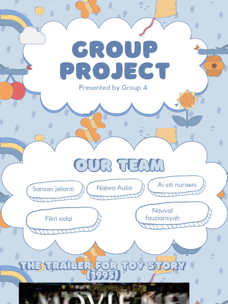 Blue and White Cute Aesthetic Group Project Presentation - 20250106 ...