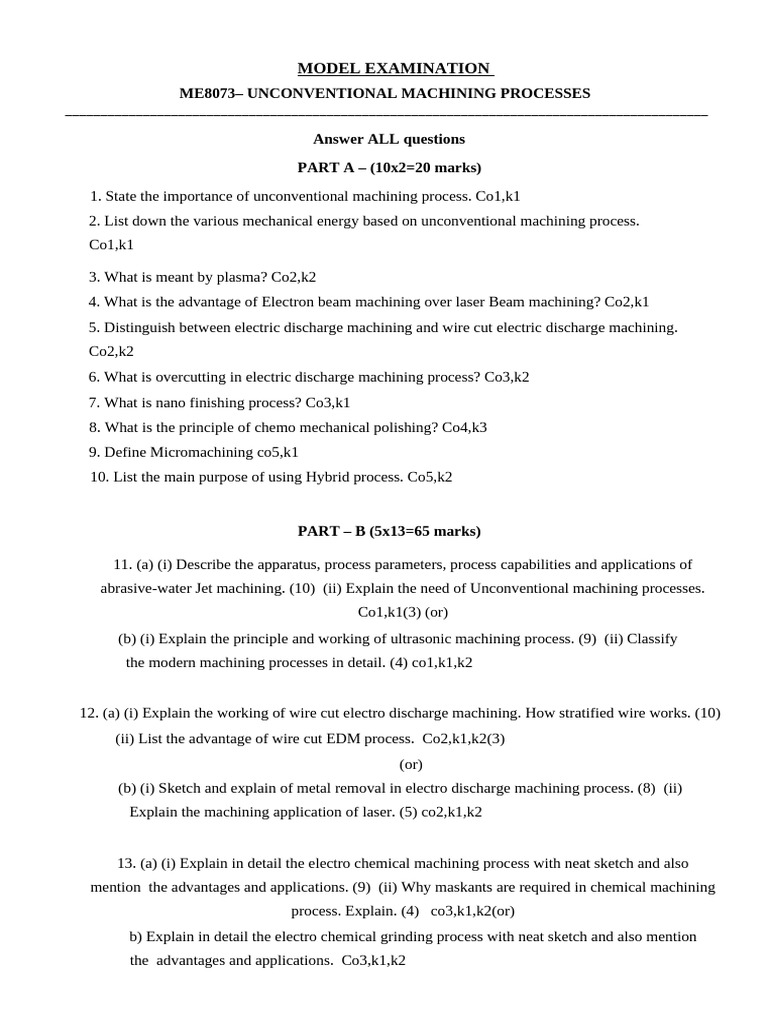 Ucmp Model Qp PDF Machining Materials Science