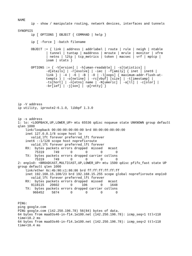 IP Routing and Network Management Guide | PDF | Internet Protocols ...