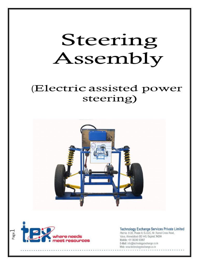 Electric Power Steering Guide | PDF | Steering | Electric Motor