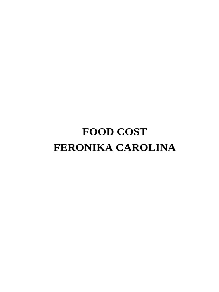 Indonesia Food Price Breakdown | PDF | Indonesian Cuisine | Southeast ...
