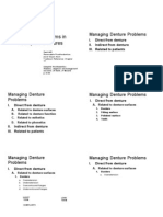 Managing Problems in Complete Dentures - Lecture Com