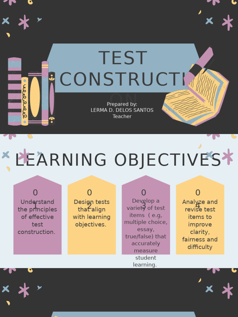 Effective Test Construction Principles | PDF | Educational Assessment ...