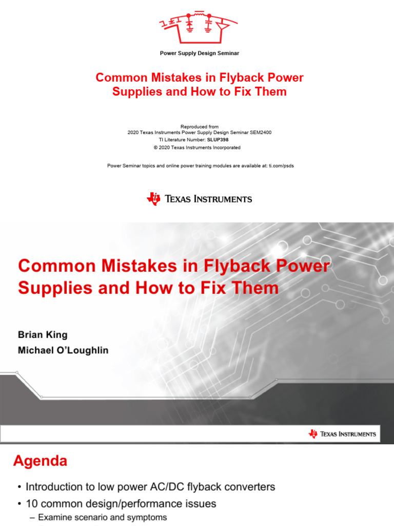 Fixing Flyback Power Supply Mistakes | PDF | Capacitor | Rectifier