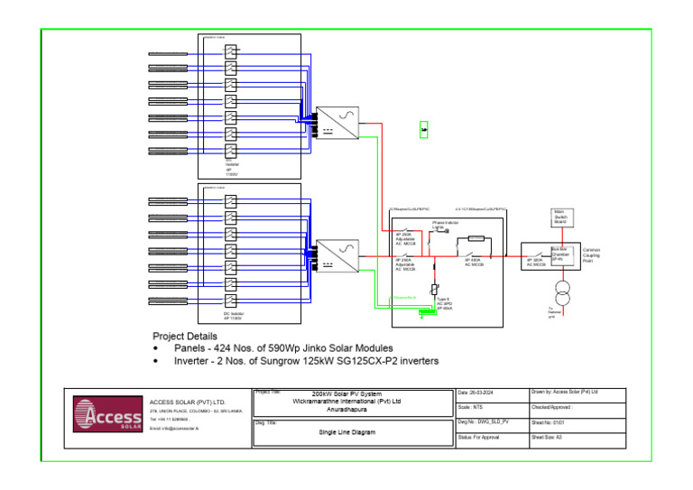 200kW Solar PV System Design Details | PDF | Solar Panel | Sun