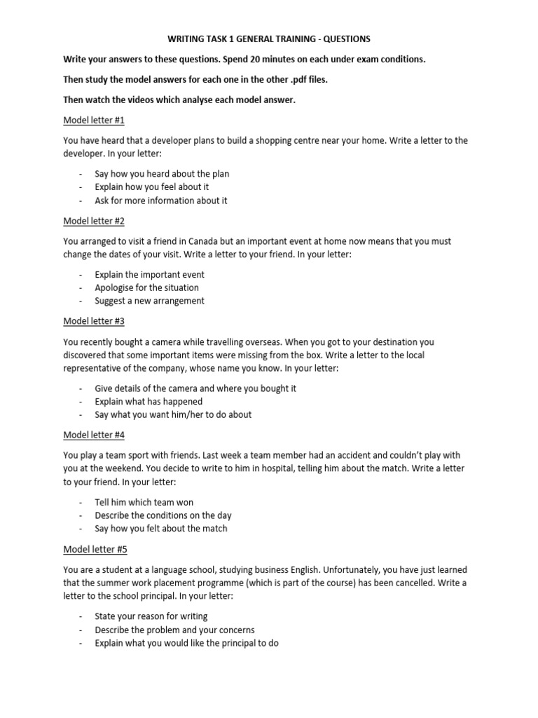 Task+1+Model+Letter+ +All+Questions+Only | PDF