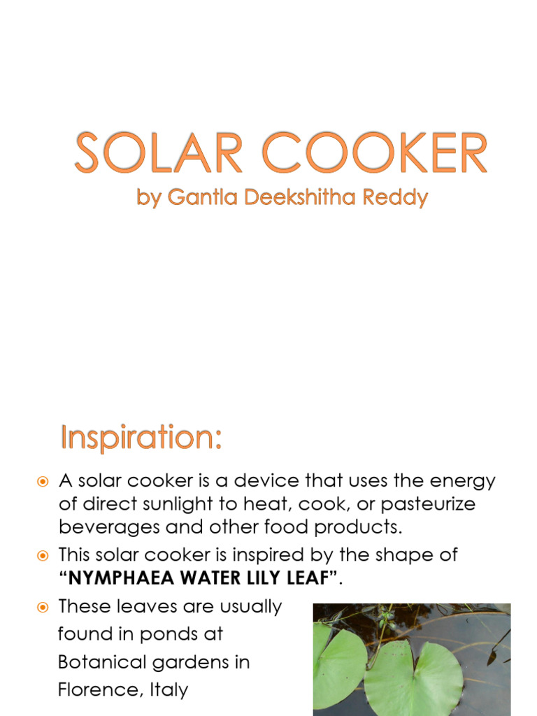 Deekshitha's SOLAR COOKER | PDF