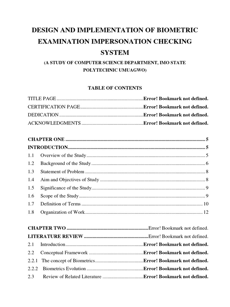 Design and Implementation of Biometric e | PDF | Biometrics | Fingerprint