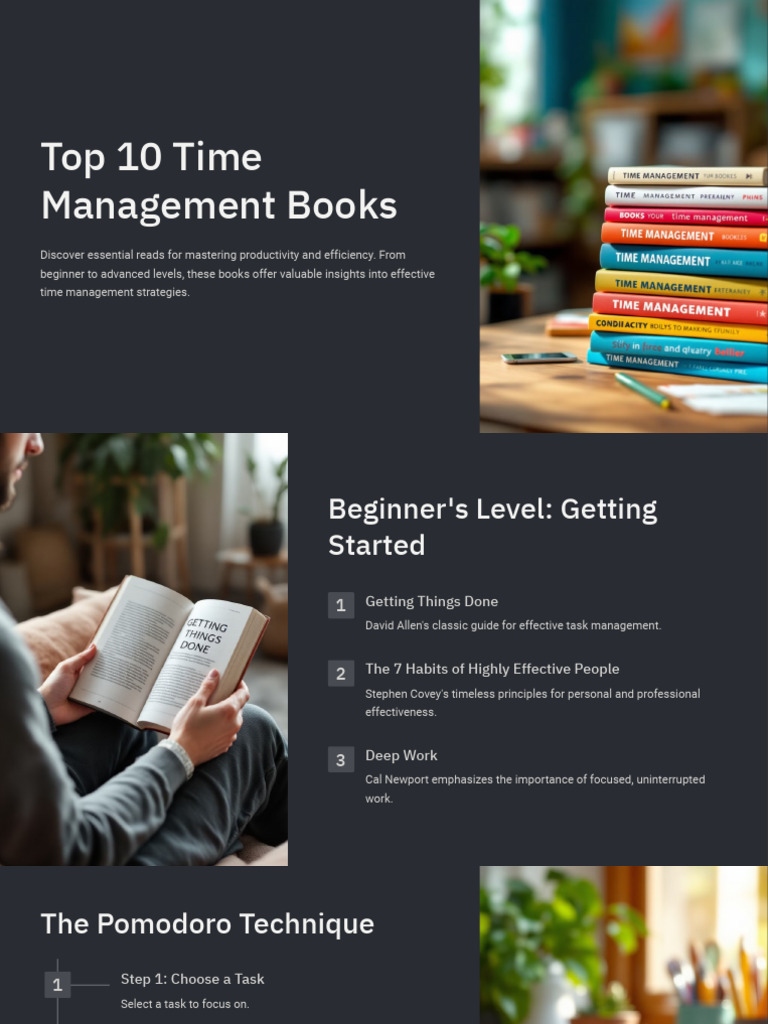 Top 10 Time Management Books Guide | PDF | Time Management | Professional Skills