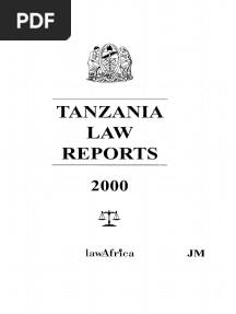 Tanzania Law Reports 2000