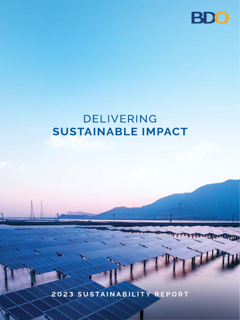 BDO 2023 Sustainability Report Overview | PDF | Sustainability | Economies