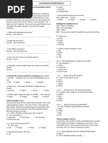SAS BAHASA INGGRIS KELAS 6